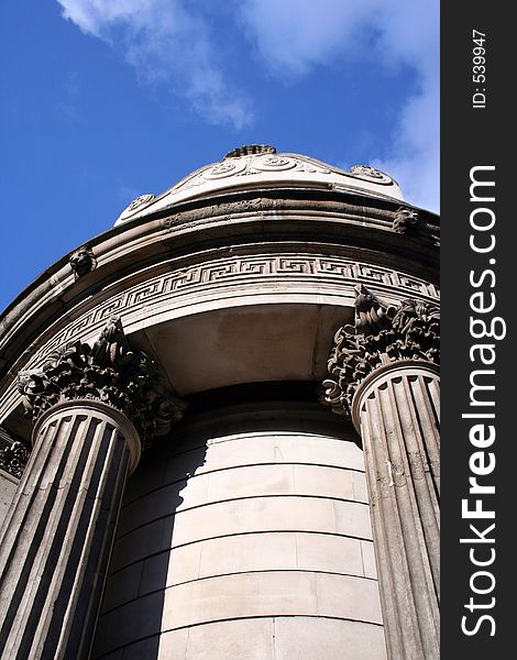 Image of a stone dome, central london. Image of a stone dome, central london