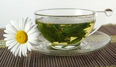 Cup Of Tea And Chamomile Royalty Free Stock Photography