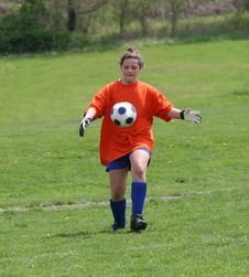 Free Teen Youth Soccer Goalie Action 2 Royalty Free Stock Images - 5307389