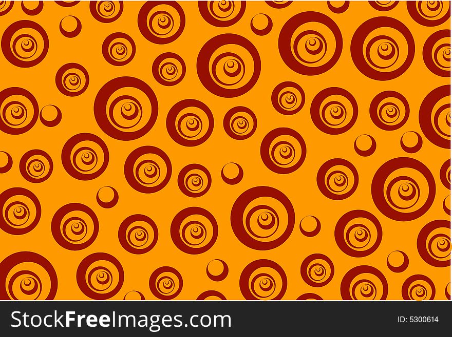 Abstract background with circles, vector