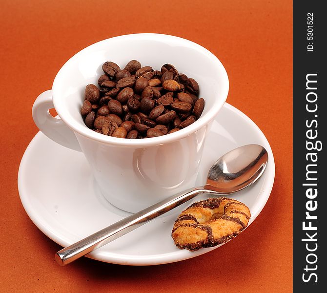 Cup Of Coffee Beans