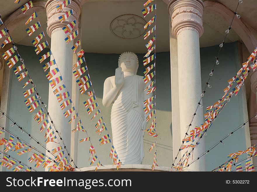 Buddha at Maha Vihara Temple on Wesak Day celebration Kuala Lumpur Malaysia