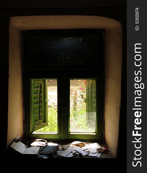 Old window on an old house