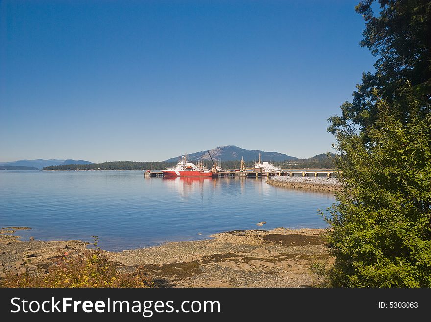 Small harbour on Vancouver Island, Canada