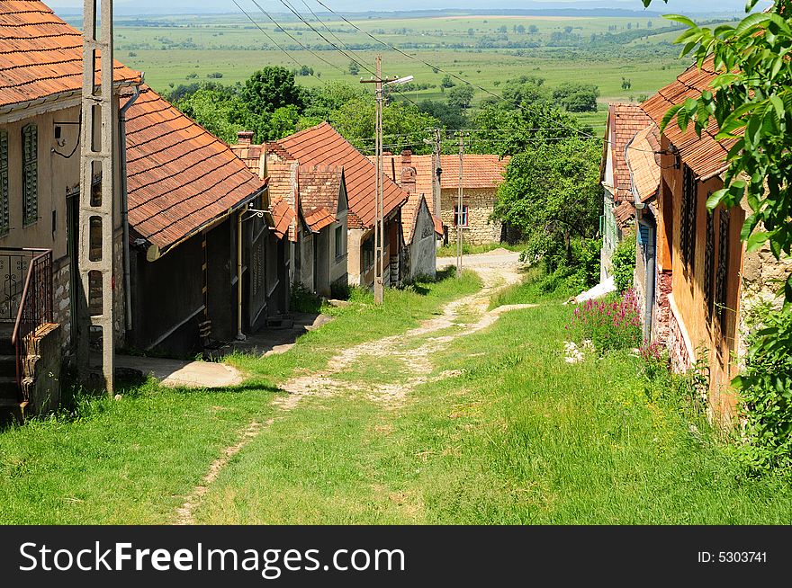 A village in the Mountains of Transylvania. A village in the Mountains of Transylvania