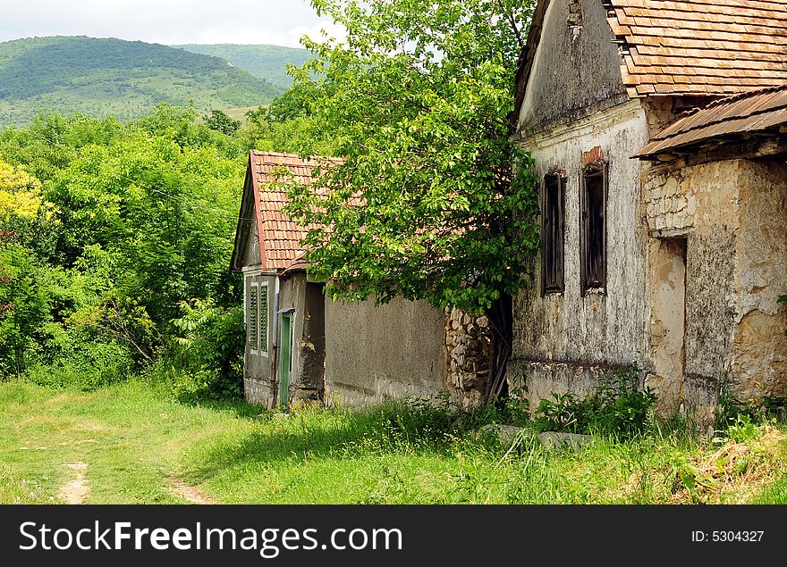 A village in the Mountains of Transylvania. A village in the Mountains of Transylvania