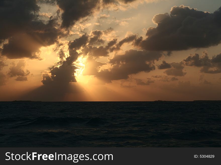 Dramatic Sun and Clouds