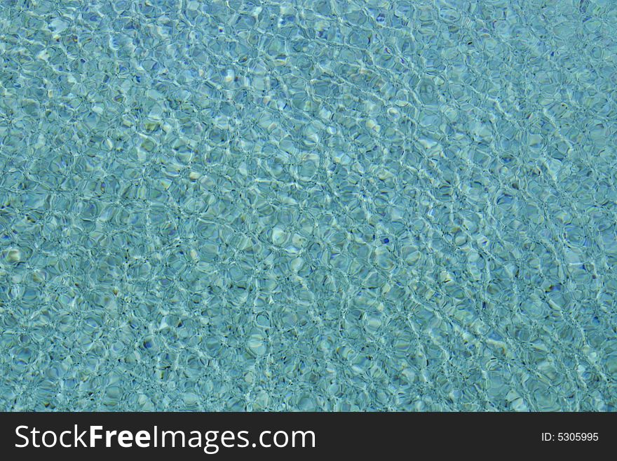Texture of water in blue swimming pool. Texture of water in blue swimming pool