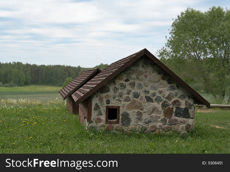 Old house with wooden ROOF