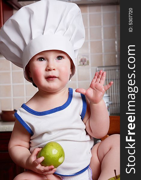 Little boy cook