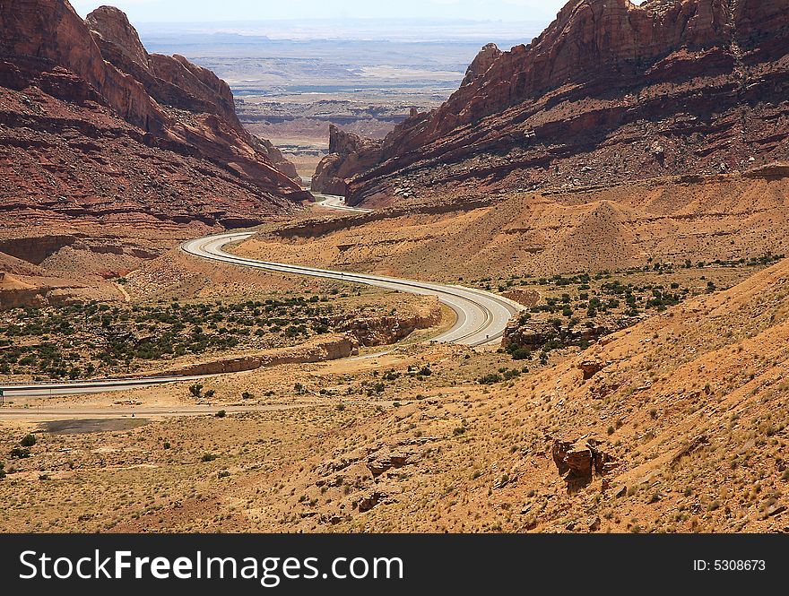 View of the highway 70, Utah