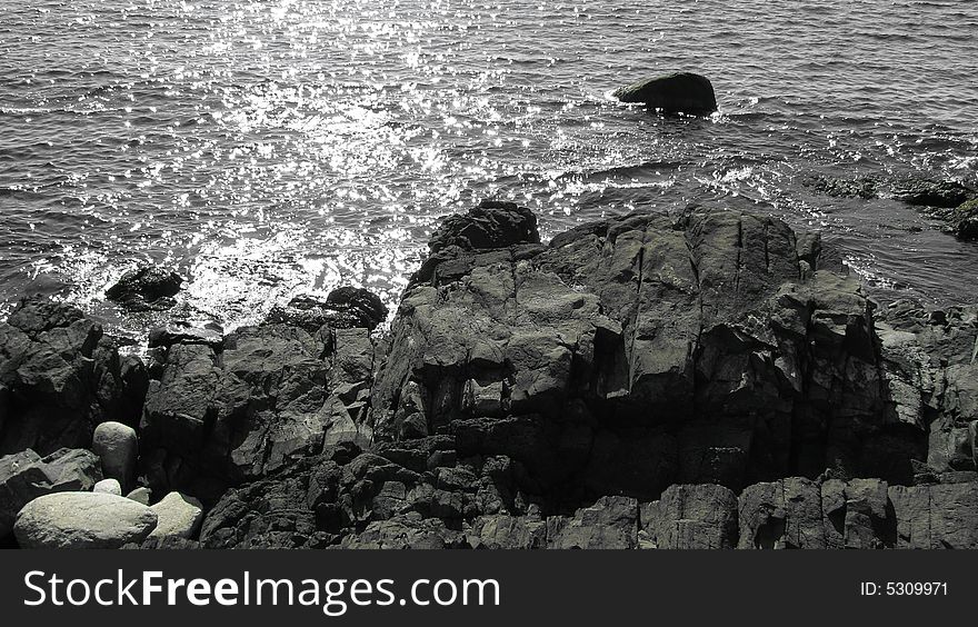 Rocky Maine Ocean Coast