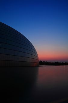The National Grand Theater In Beijing Stock Photo