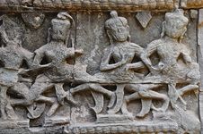 Cambodia; Angkor; Ta Prohm Temple: Apsaras Stock Photo Cambodia; Angkor; Ta Prohm Temple: Apsaras Stock Photo