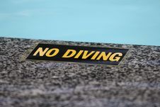 No Diving -Sign Royalty Free Stock Images No Diving -Sign Royalty Free Stock Images