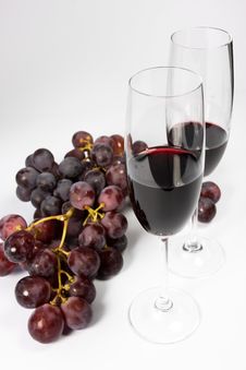 Two Glasses Of Red Wine Stock Images Two Glasses Of Red Wine Stock Images