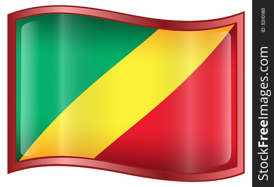 Congo Republic Flag Icon