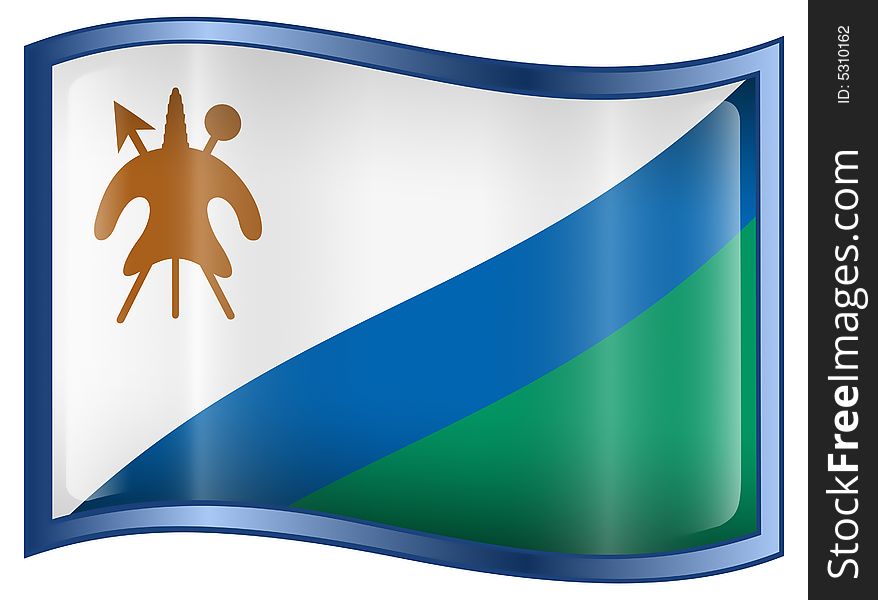 Lesotho Flag Icon