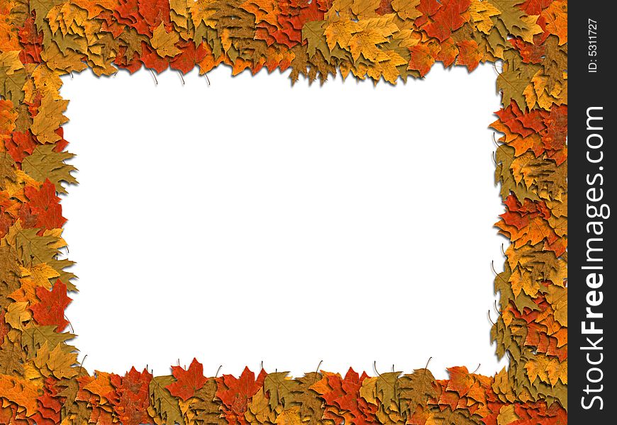 Frame autumn leaves