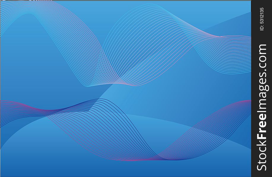 Abstract background with lines and blue