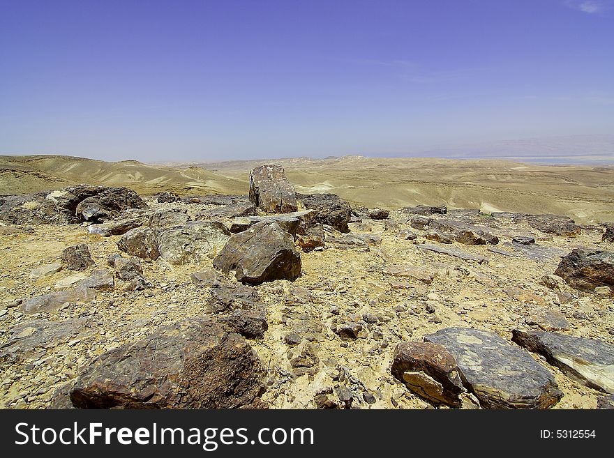 Hills and stones of Judean desert