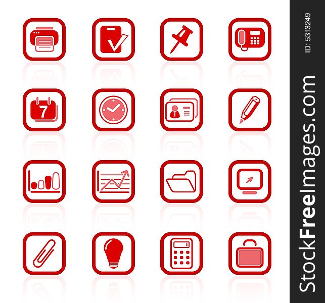 Miscellaneous office raster icons. Vector version is available in my portfolio. Miscellaneous office raster icons. Vector version is available in my portfolio