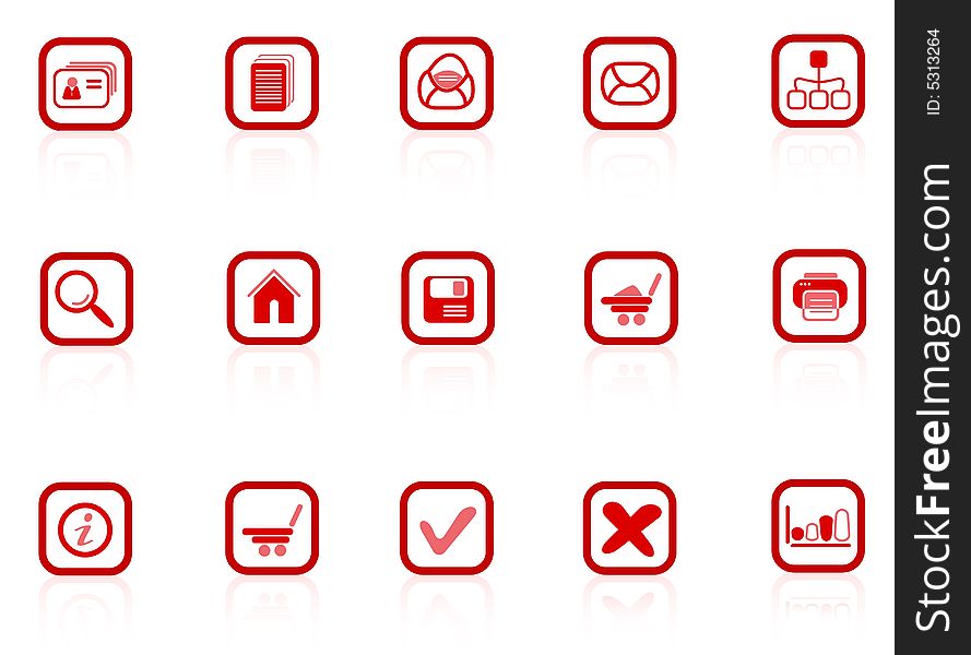 Miscellaneous raster web icons. Vector version is available in my portfolio