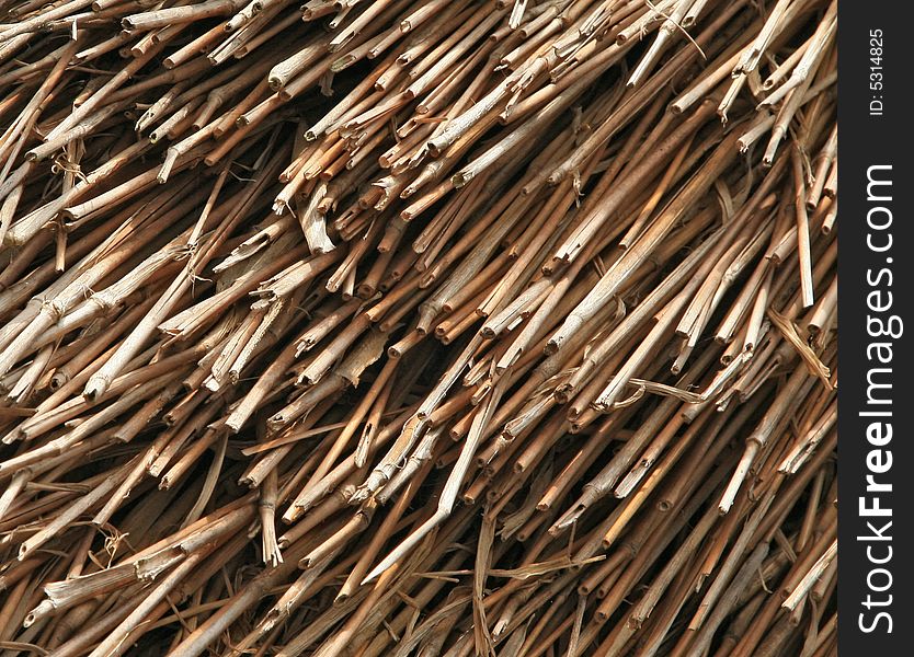 Reed Thatch Detail