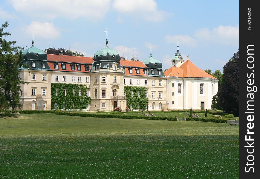 Castle Lany is summer house of czech president.