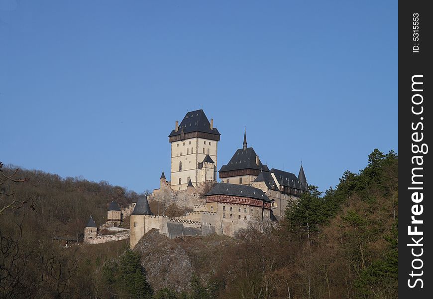 Castle Karlstejn in central Bohemia near Prague. Castle Karlstejn in central Bohemia near Prague