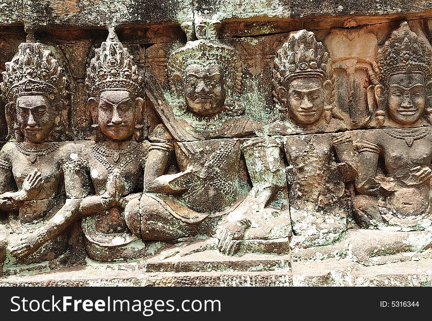 Cambodia; Angkor; Leper King Terrace