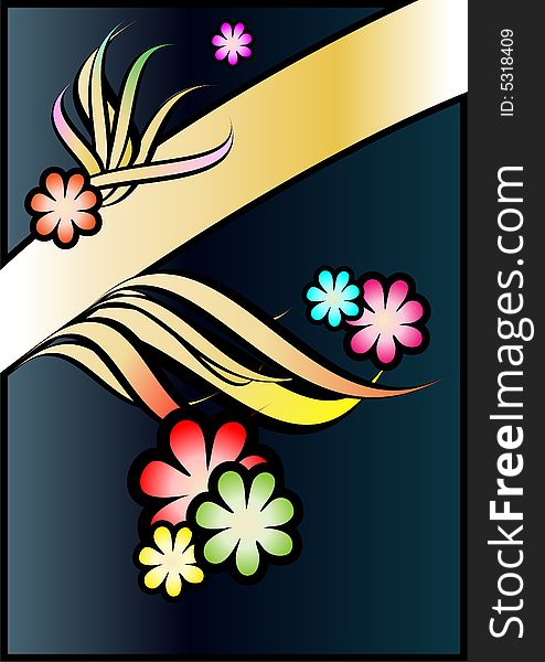 This image is a floral designed banner. This image is a floral designed banner