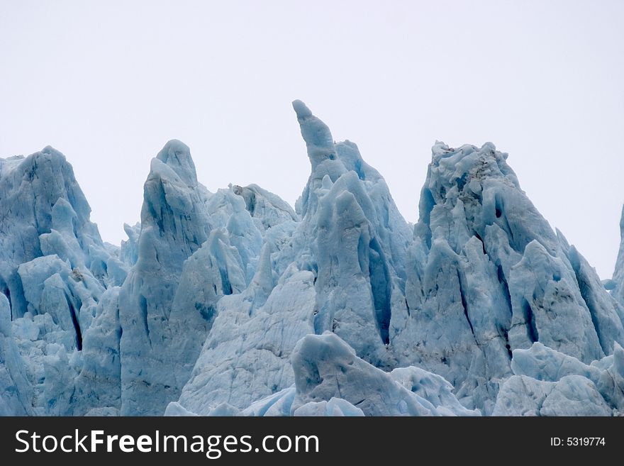 Blue Glacier in Kenai Peninsula, Alaska. Blue Glacier in Kenai Peninsula, Alaska