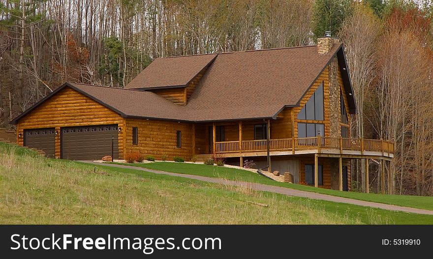 Beautiful rural home in a wooded area