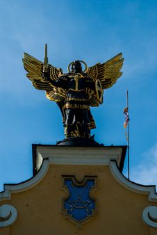 Monument To Archangel Michael Royalty Free Stock Photos