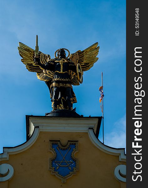 Monument to Archangel Michael.kiev ukraine