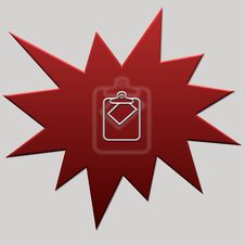 Red Web Button Royalty Free Stock Photo