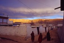 Tibetan Houses Royalty Free Stock Images