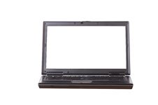 Laptop With White Screen And Two Clipping Paths Stock Photography Laptop With White Screen And Two Clipping Paths Stock Photography