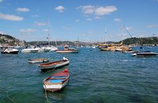 Boats, The Sky, The Sea, And Clouds Stock Image Boats, The Sky, The Sea, And Clouds Stock Image