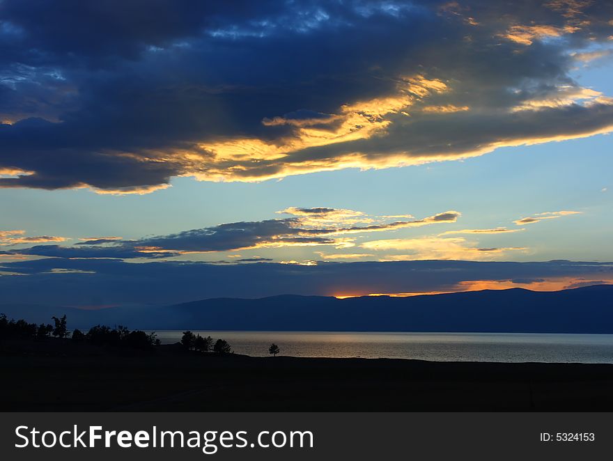 Baikal sunset