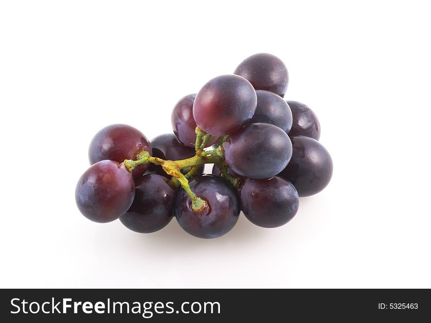 Bunch of grapes isolated on a white background. Bunch of grapes isolated on a white background.