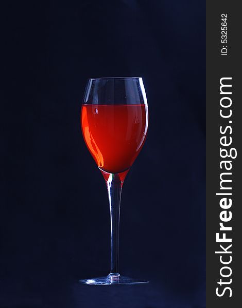 Backlit Wine Glass