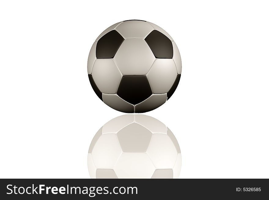 Soccer Ball On A White Background