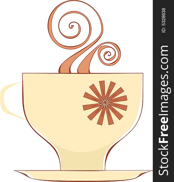 Vector illustration of a coffee cup