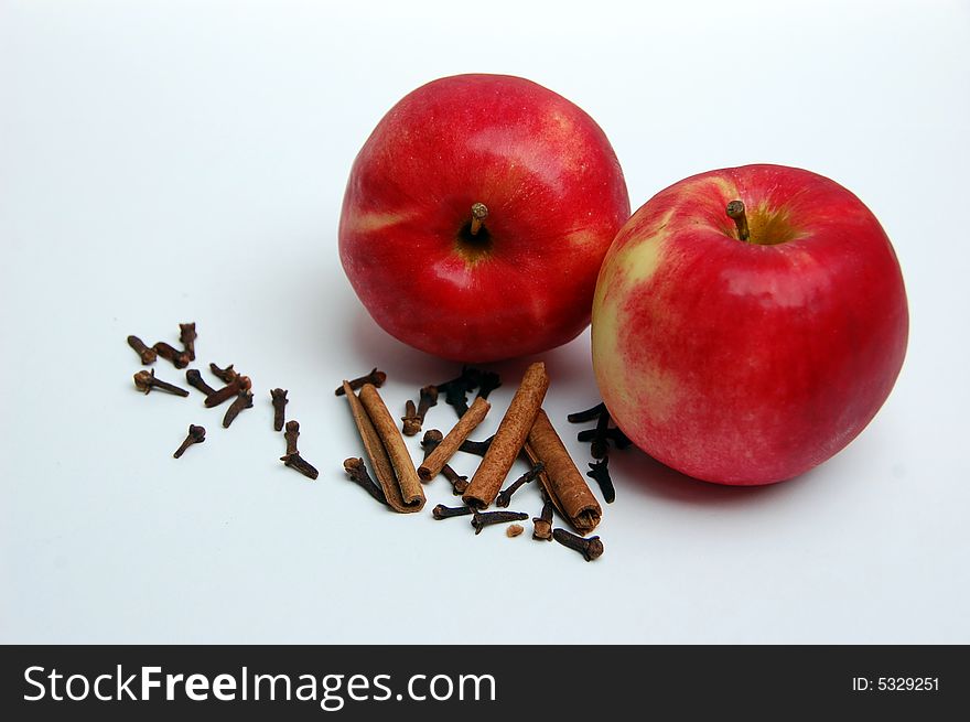 Isolated apple on white background