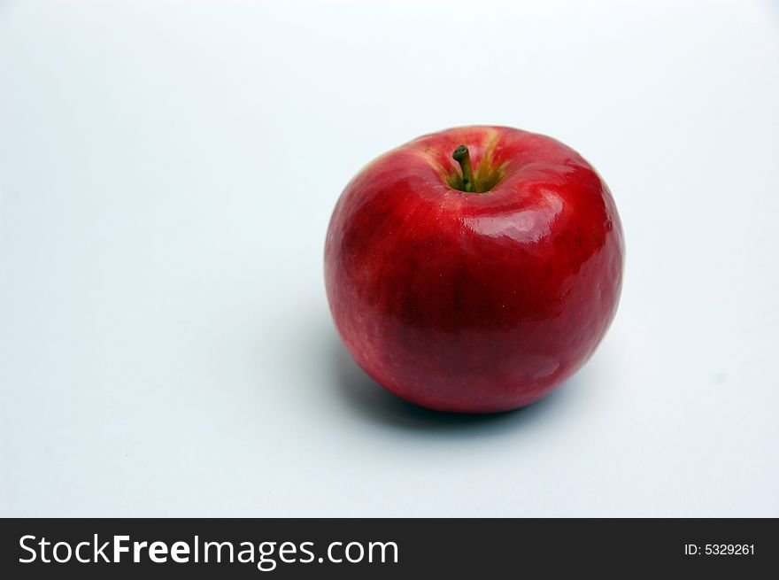 Isolated apple on white background