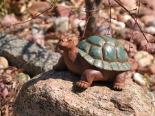 Stone Turtle Statue In A Garden Stock Photography Stone Turtle Statue In A Garden Stock Photography