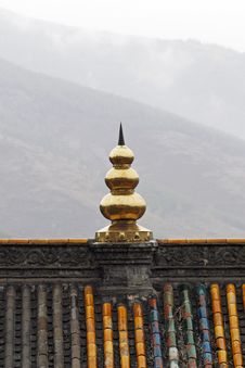 Temple In The Mountain. Stock Photo Temple In The Mountain. Stock Photo