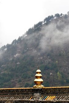Clouds And Fog In The Temple Stock Photography Clouds And Fog In The Temple Stock Photography